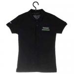 Aksesoris Kawasaki, aksesoris ninja, aksesoris POLO-SHIRT-KAWASAKI-BLACK-Female